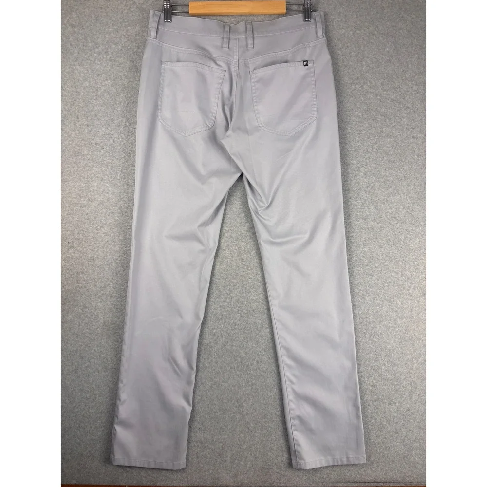 TravisMathew Open to Close Pants Mens Light Grey Golf 1MT435 32 (Fits 34x32)
